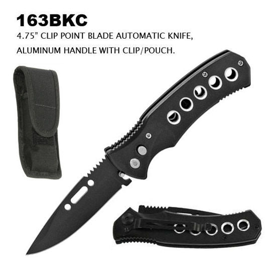 8' overall automatic black w/clip