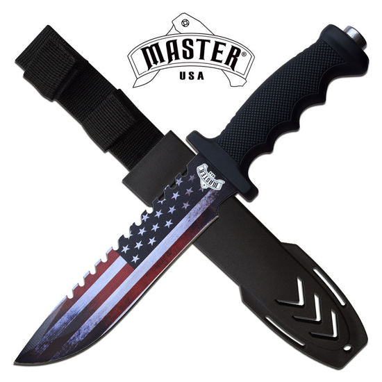 USA Flag Fixed Blade
