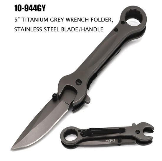 5"closed wrench metal asst grey
