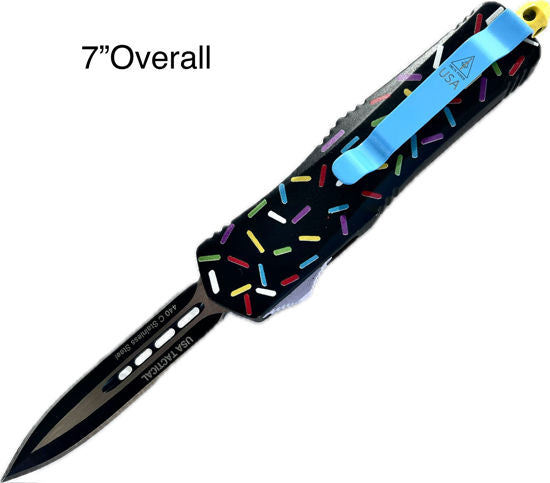 7" OTF Black with Sprinkles