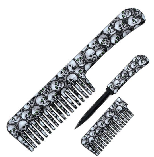 Skulls Comb with hidden knife
