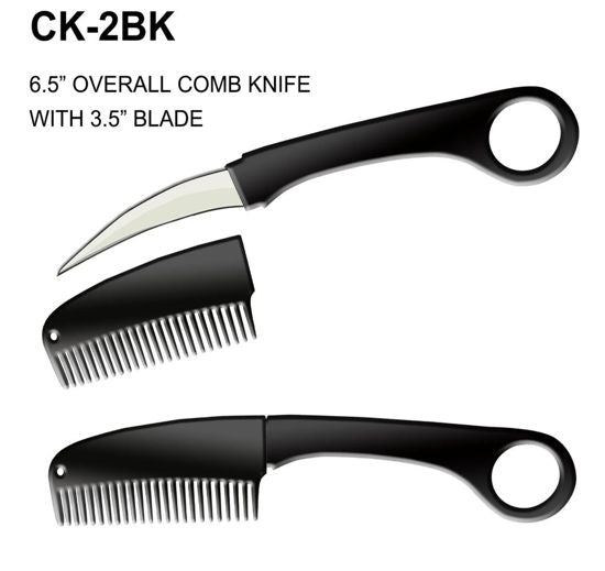 Black Karambit comb knife
