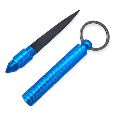Blue Kubaton with Hidden Knife