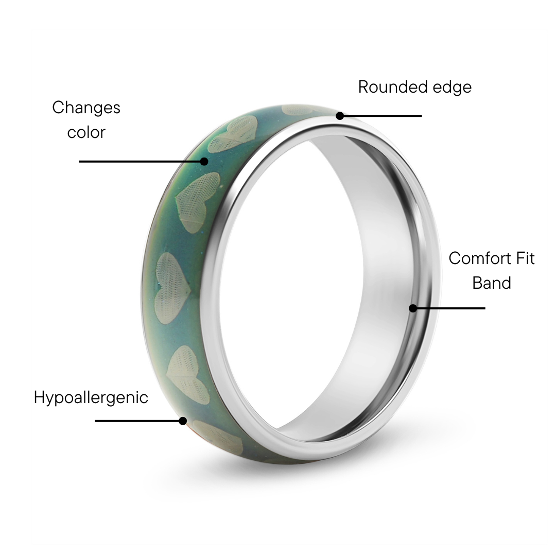 Mood Band With Hearts Ring