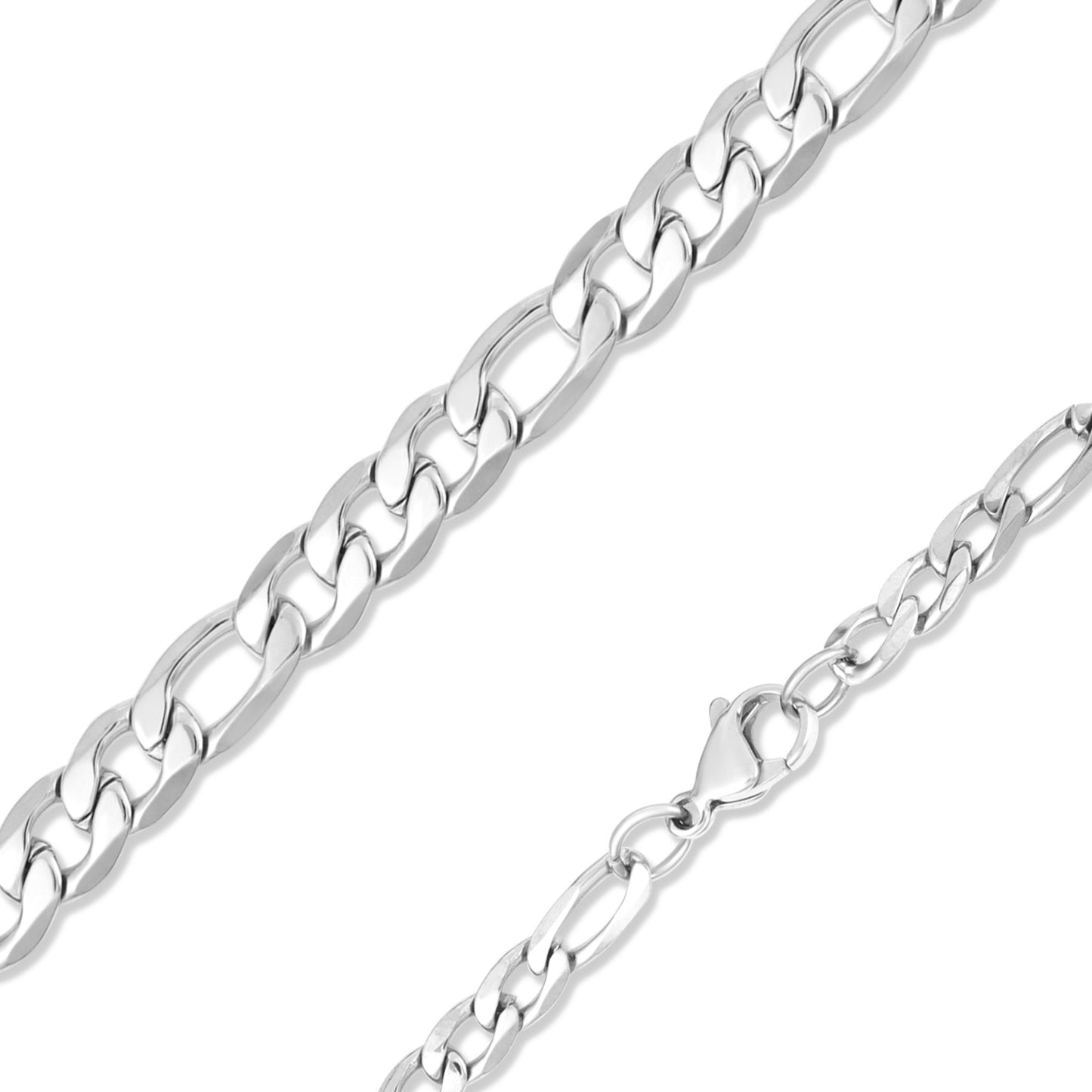 Figaro Chain Necklace 7mm x 34"