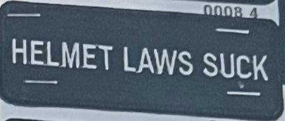 P#0009- helmet laws suck