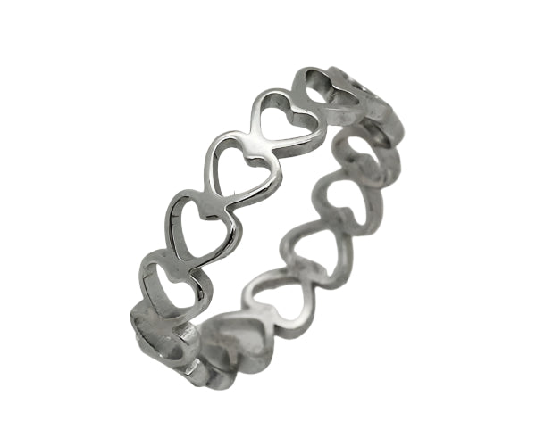 Hearts in a Row Ring #6