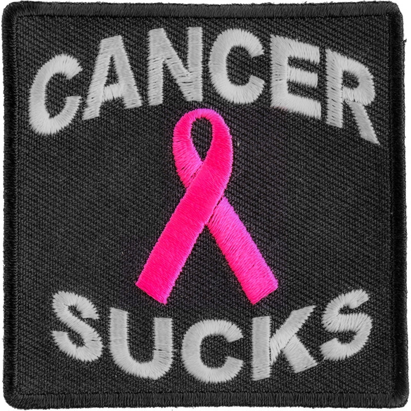 P#3070- Cancer Sucks " Ribbon" Patch