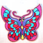 P#3028c- pink and blue color Butterfly
