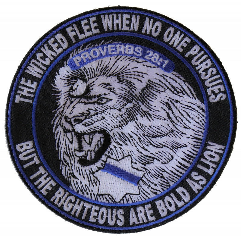 P#3239- The Wicked flees when no one persues. But the righteous are as bold as a lion proverbs 28:1