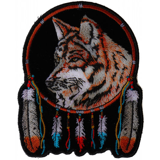 P#3259- Dreamcatcher  with Wolf looking left
