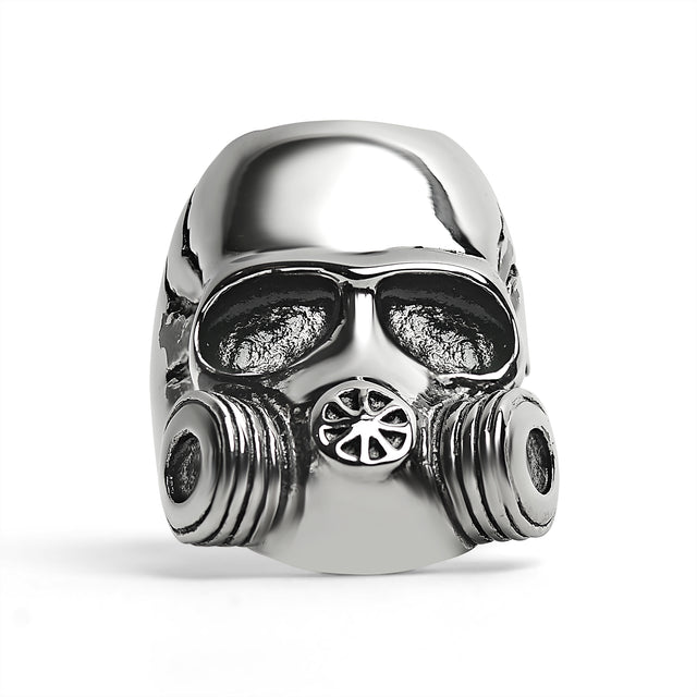 Gas Mask Skull Ring