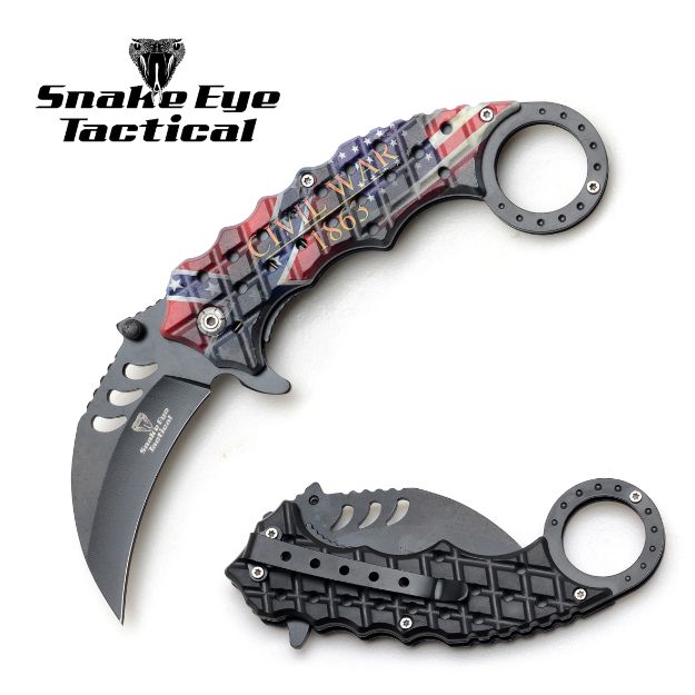 Karambit Style Spring Assist Knife