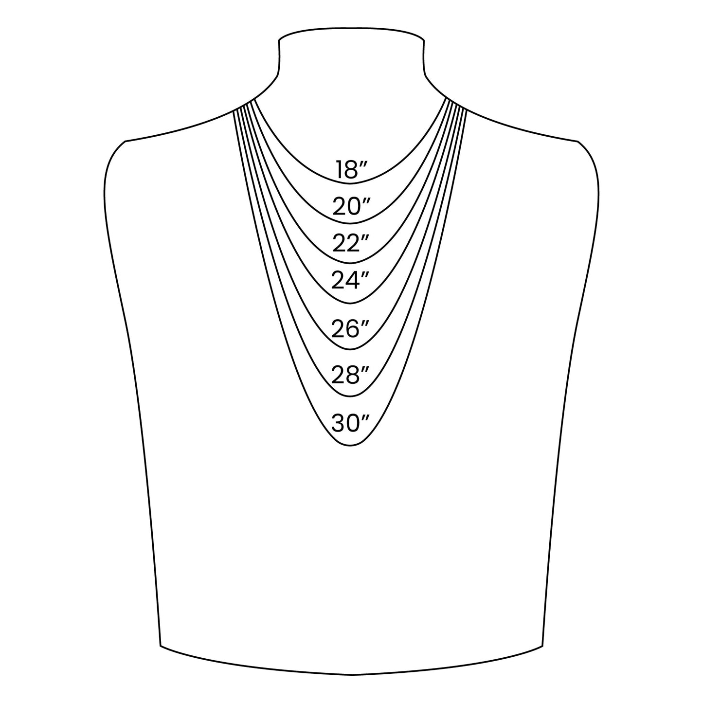 Figaro Chain Necklace 7mm x 34"