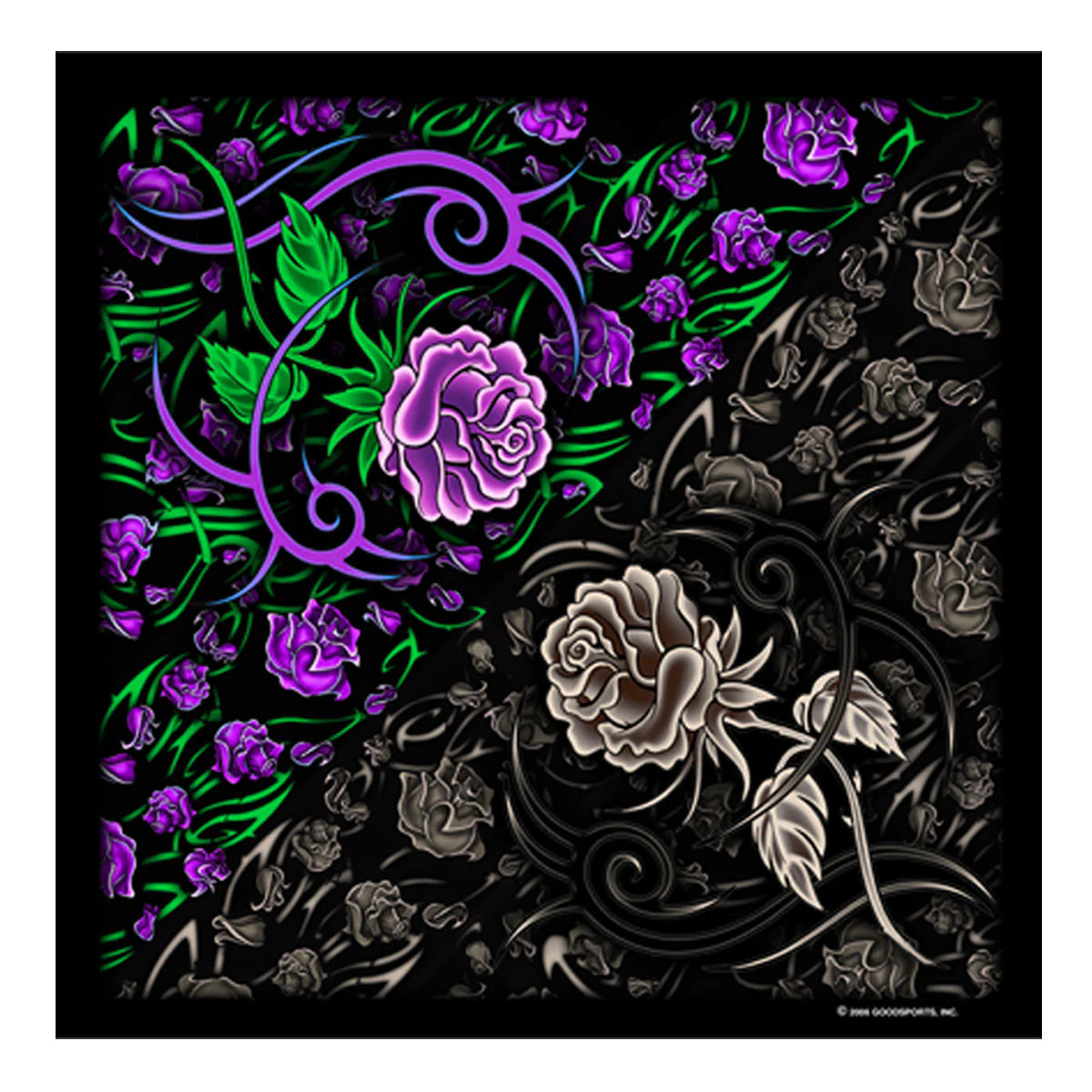 tribal roses bandana