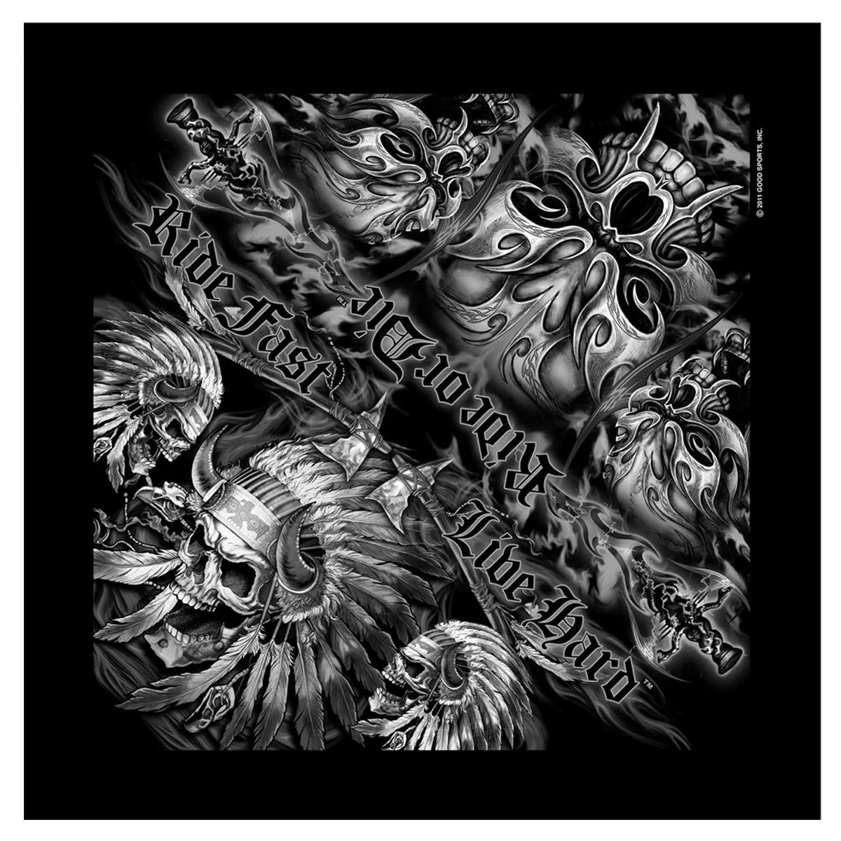 Ride or Die Skulls bandana