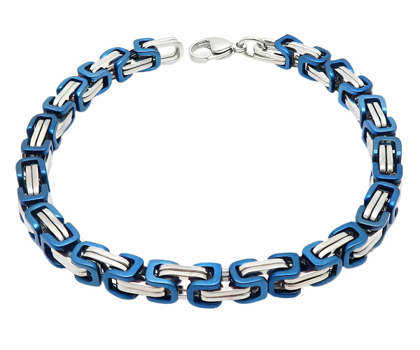 Blue Steel woven bracelet