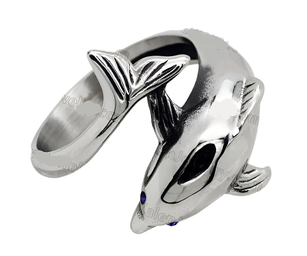 Dolphin wrap ring #10