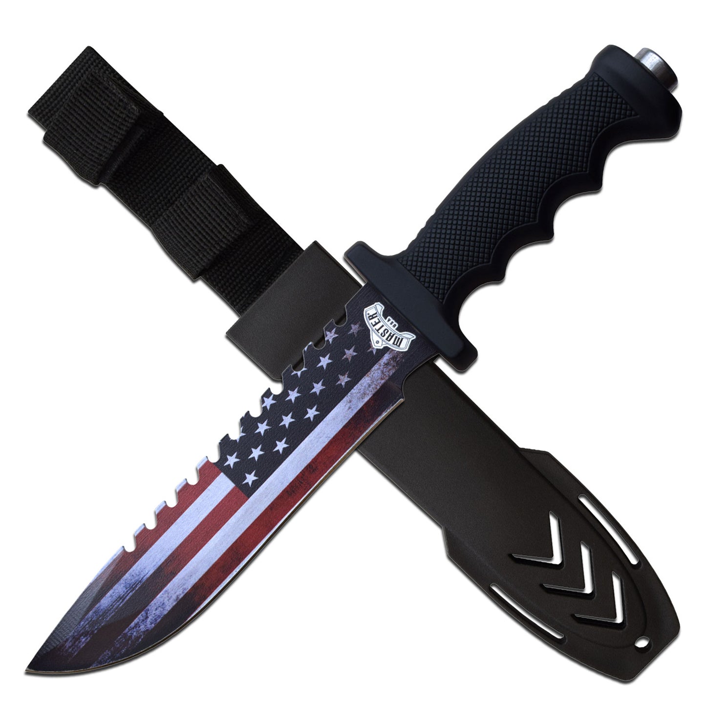 Master USA - Fixed Blade Knife - USA Flag