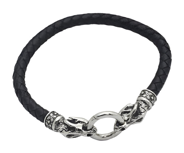 leather ring Bangle bracelet