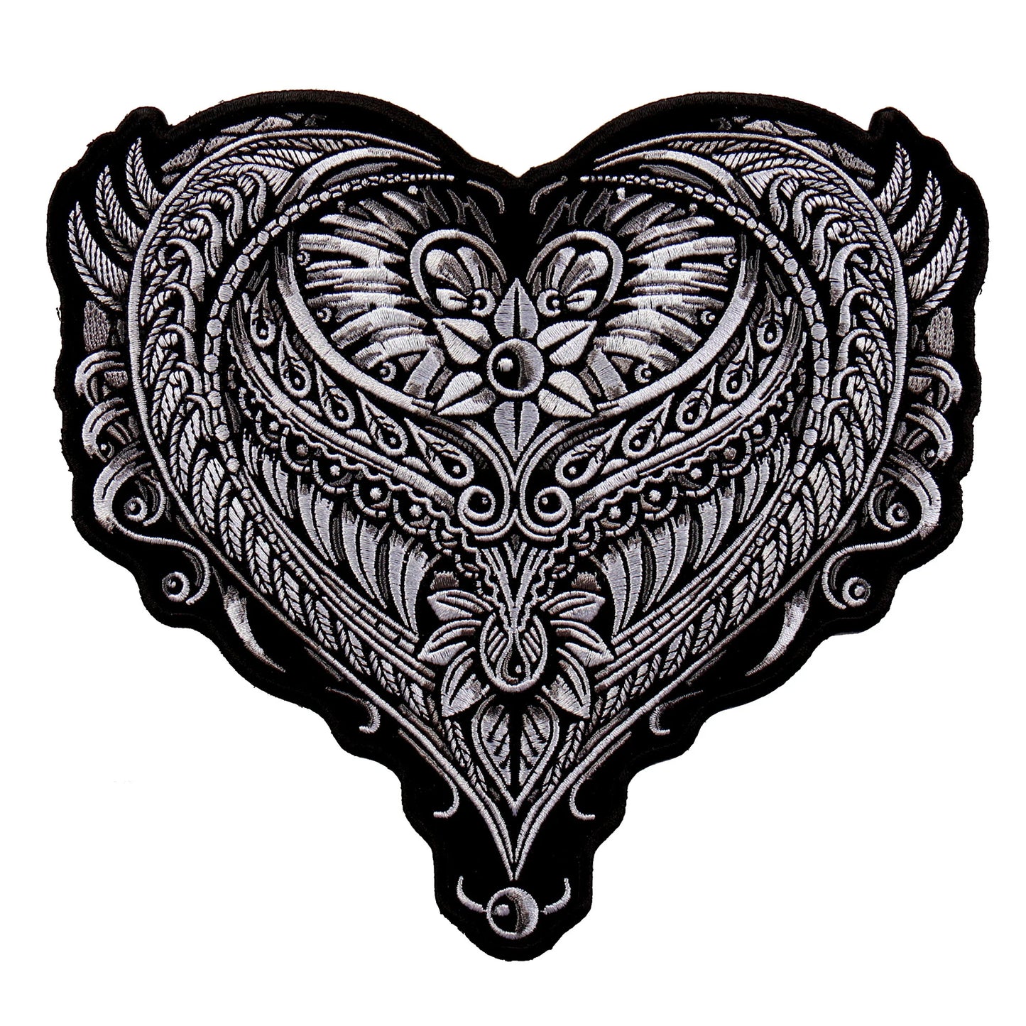 ornate heart back patch