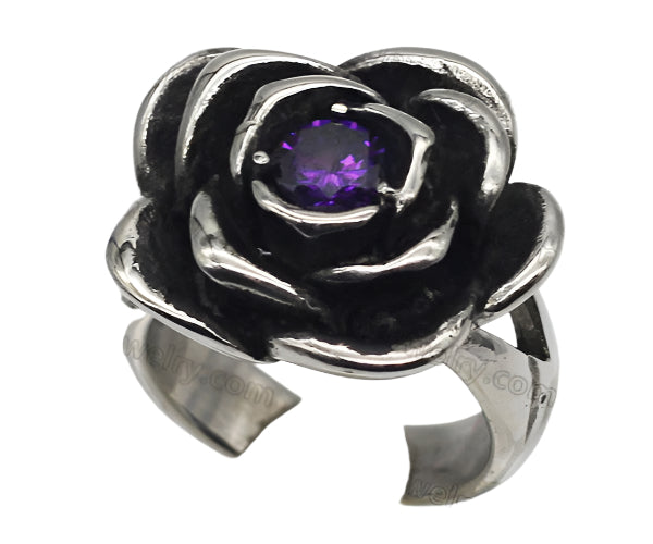 Rose with Purple Jewel #10