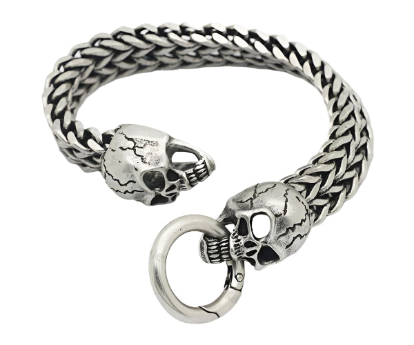 Skull head mesh bracelet