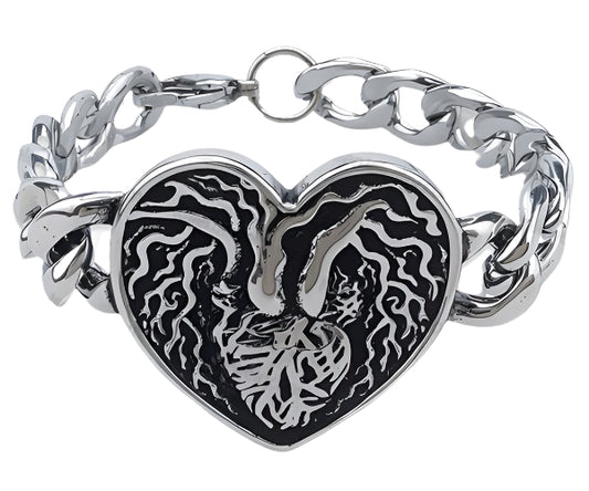 Heart tree bracelet
