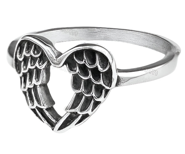 Wings in a heart ring #5