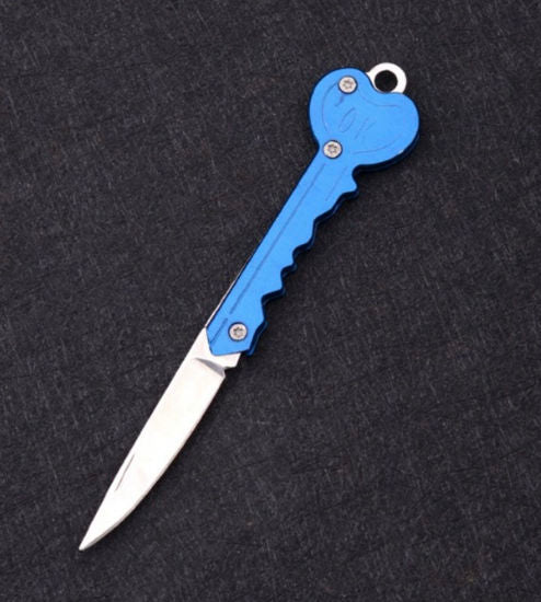 5"key knife blue color