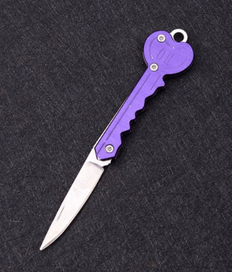 5"key knife purple color