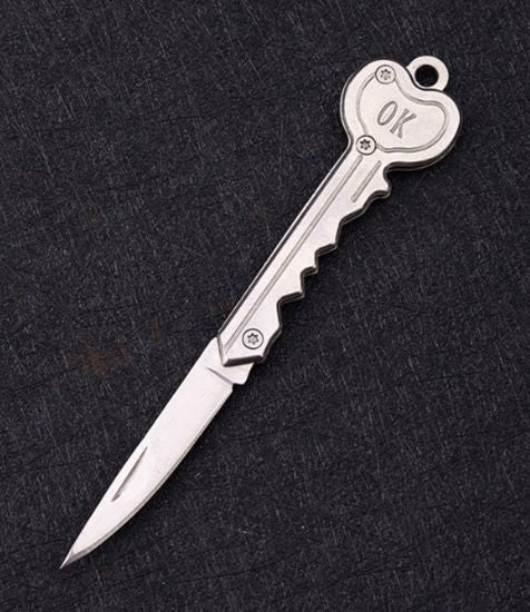 5"key knife silver