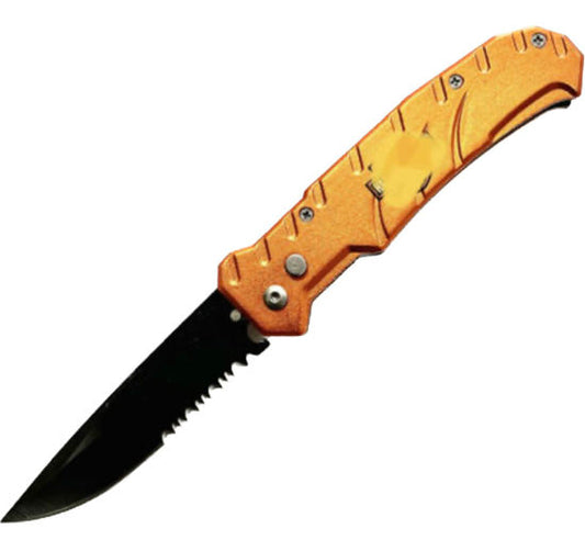 8" automatic orange HD knife