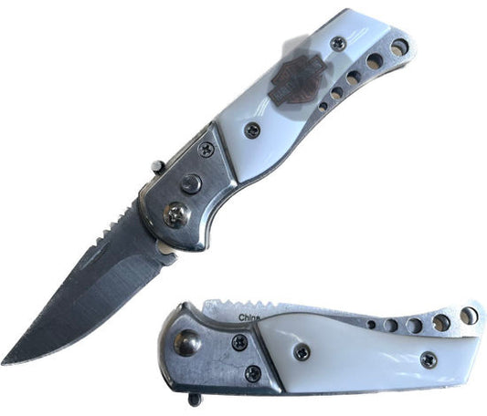 H D Logo Knife