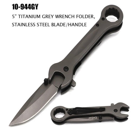 5"closed wrench metal asst grey
