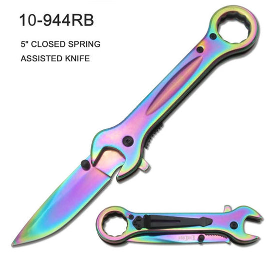 5"colsed wrench metal asst rainbow