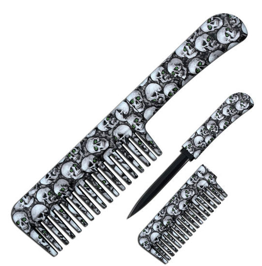 Skulls Comb with hidden knife