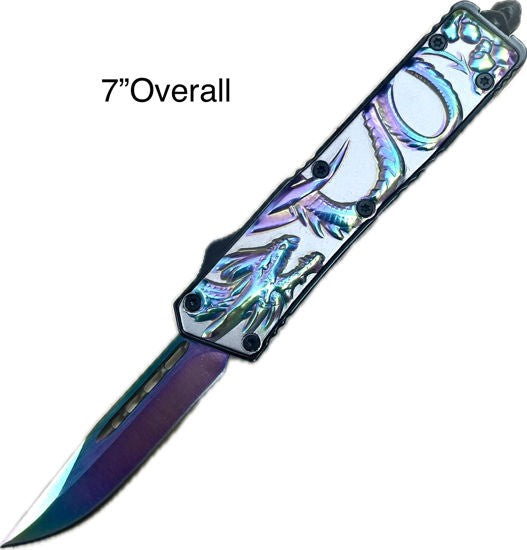 Rainbow Dragon OTF Knife