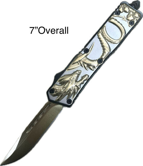 7" overall gold dragon otf