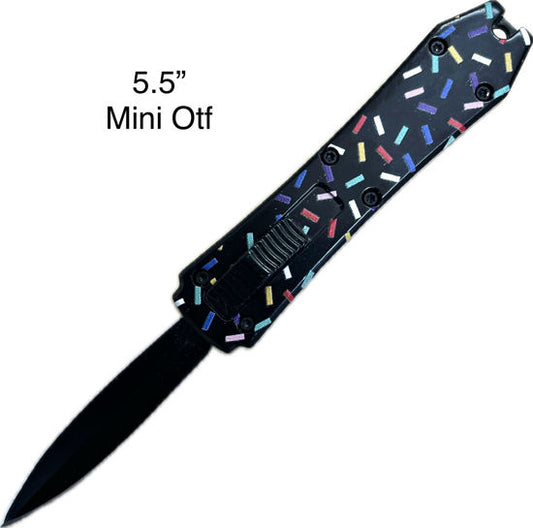 5.5"mini OTF black sprinkle
