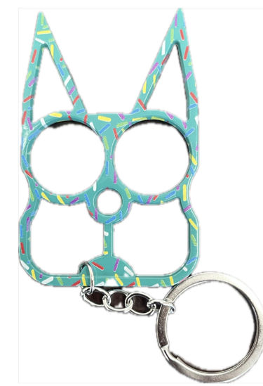 cat keychain teel sprikles