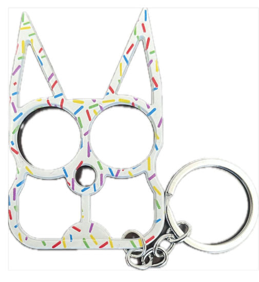cat keychain white sprinkles