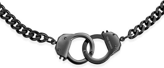 Stainless Steel Handcuffs bracelet 7mm x 8"
