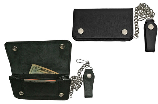 6.5" BI-FOLD BIKER WALLET
