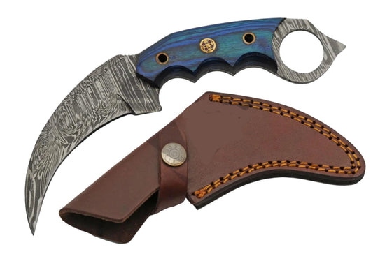 7.5" BLUE TALON KARAMBIT