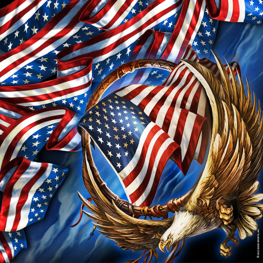 USA Flag and Eagle Bandana