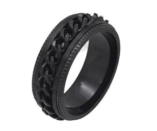Rotating Chain ring, Black