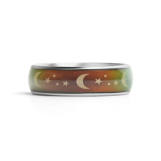Mood Band With Stars And Moons Ring