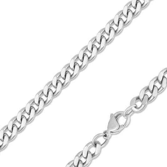 28" 7mm Diamond Cut Curb Chain Necklace (Copy)