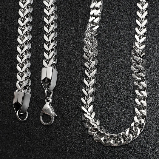 Franco Wheat Chain Necklace 24"